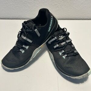 Merrell Trail Glove 6 Womens 7 Black Grey Barefoot Running Shoes J135384